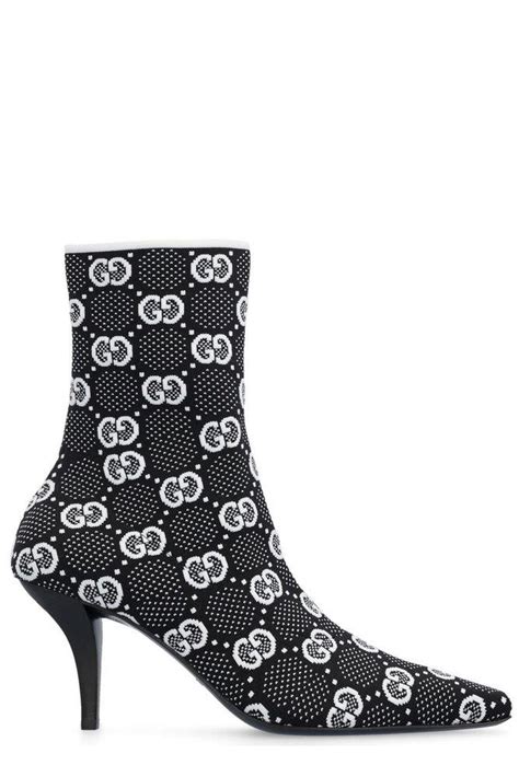 gucci dahlia boots|gucci knit ankle boots.